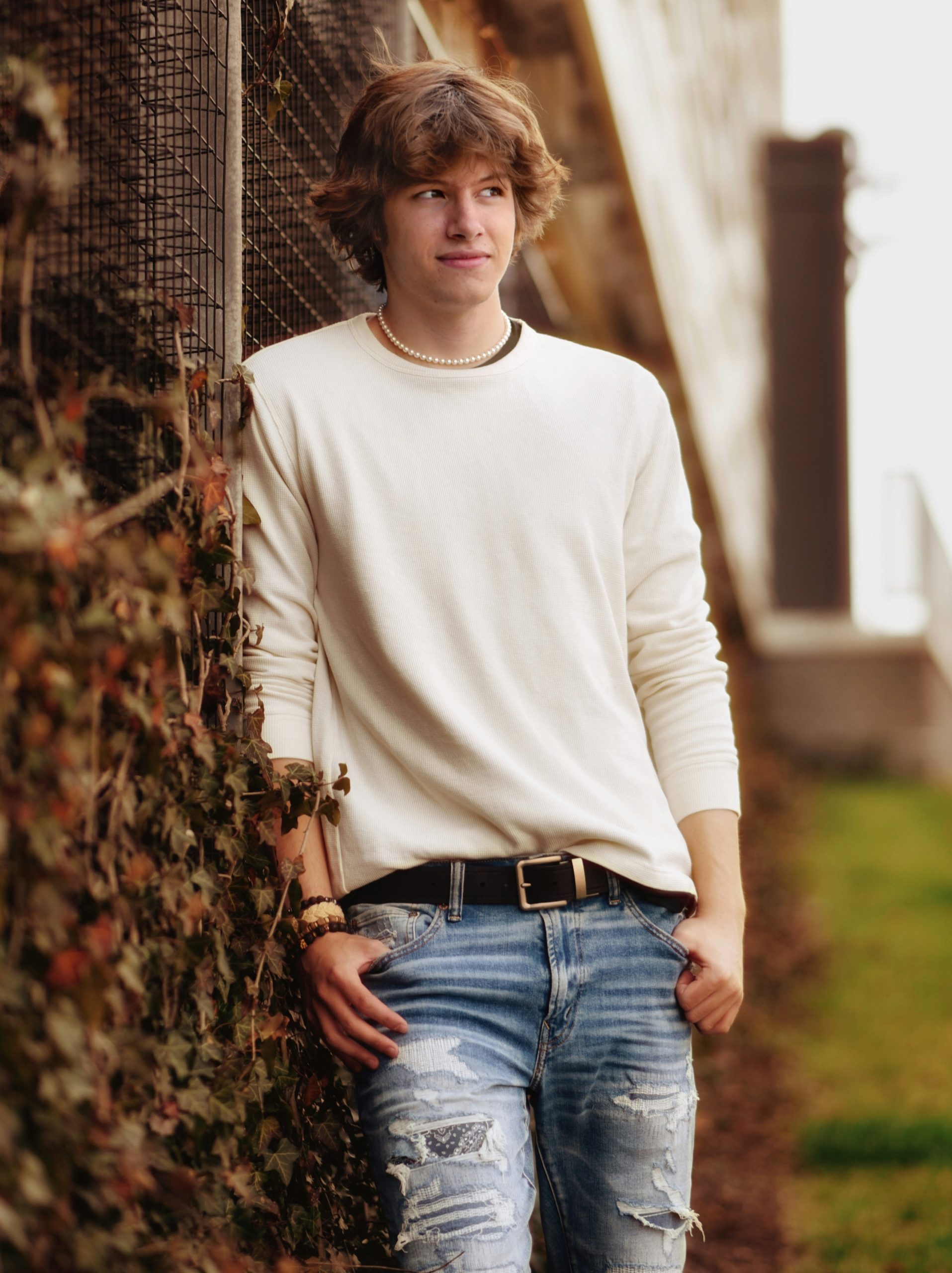 sweatshirt and jeans